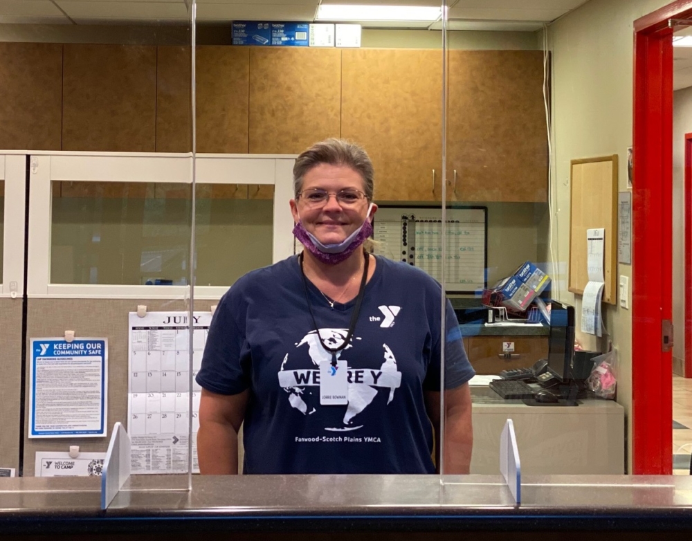 “I have been working here for 24 years. My husband was doing the lawn maintenance and snow plowing at the time. We were friends with the Membership Director, Joanne, and my husband came in and said my wife would like a job at the Y.