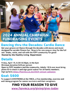 Dancing thru the Decades: Cardio Dance @ Fanwood Scotch Plains Y: Gym
