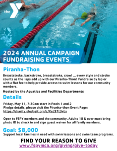 Piranha-Thon Annual Campaign Swim Event @ FSPY Pools